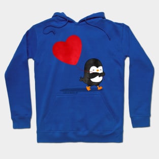 Penguin in Love 5 Hoodie